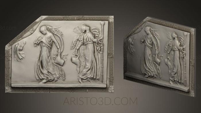 High reliefs and bas-reliefs, historical and religious (GRLFH_0229) 3D model for CNC machine